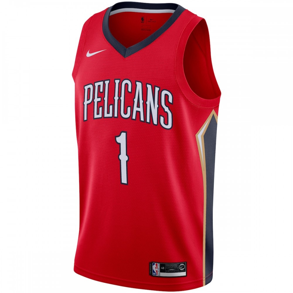 Zion Williamson New Orleans Pelicans 2019/2020 Swingman Jersey - Statement Edition - Red-Pro Kit Vault | Brand New 26/27 Sports Jerseys